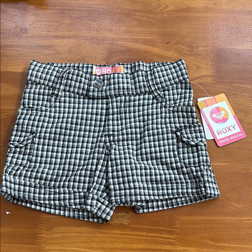 Roxy Monochrome Checkered Shorts